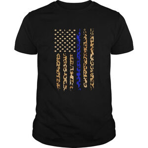 Thin Blue Line Leopard Shirt
